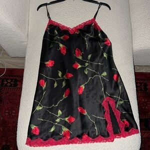 vintage victoria’s secret rose slip dress